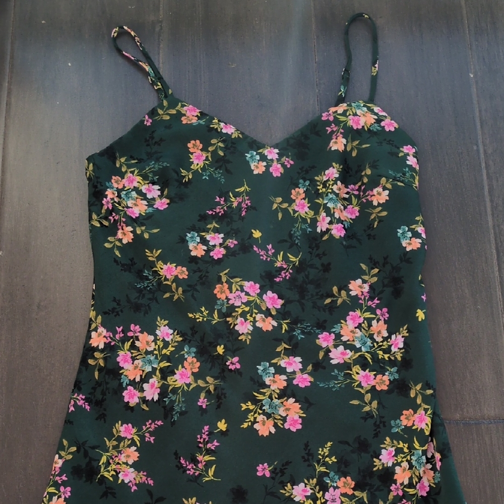 Lost + Wander Dark Floral Slip Dress